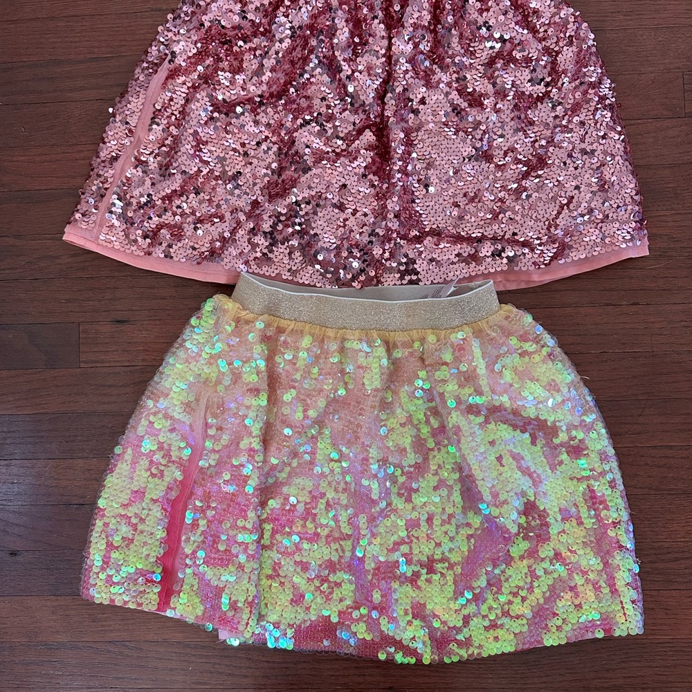 Girls H&M Pink Sequin Skirts